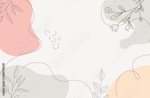 Aesthetic Colorful Pastel Floral Fluid Abstract