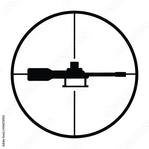 assault rifle vector illustration