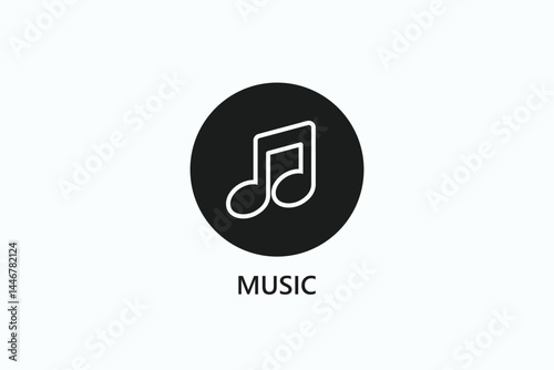 Music Icon Or Logo Isolated Illustration