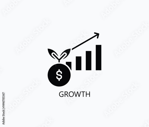Growth Icon Or Logo Isolated Illustration