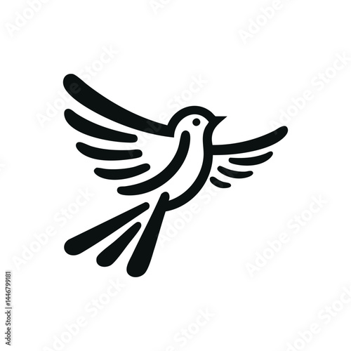 Pigeons Logo Vector Illustration

