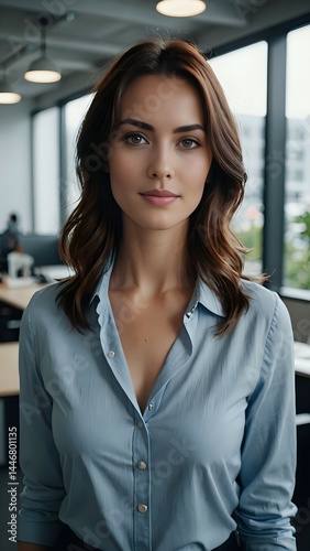 Portrait of a beautiful office woman 