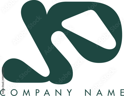 Creative Abstract Initial Letter LP Logo Design