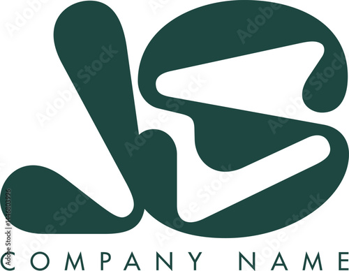 Creative Abstract Initial Letter LS Logo Design