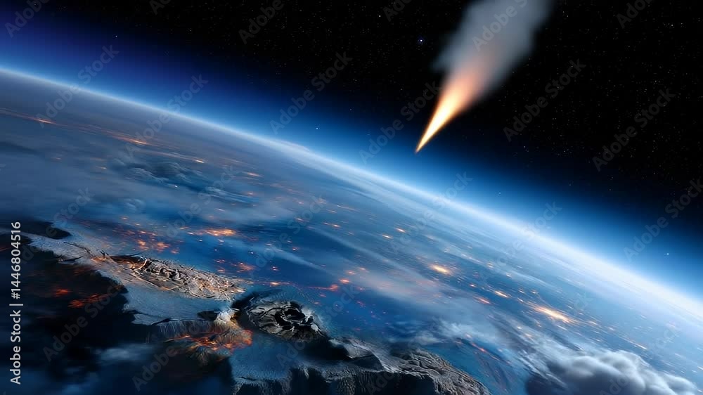 Comet Over Earth: A Cosmic View from Space Comet Over Earth: A Cosmic View from Space