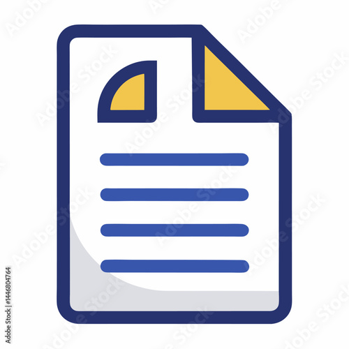 Audit Document silhouette icon on white background
