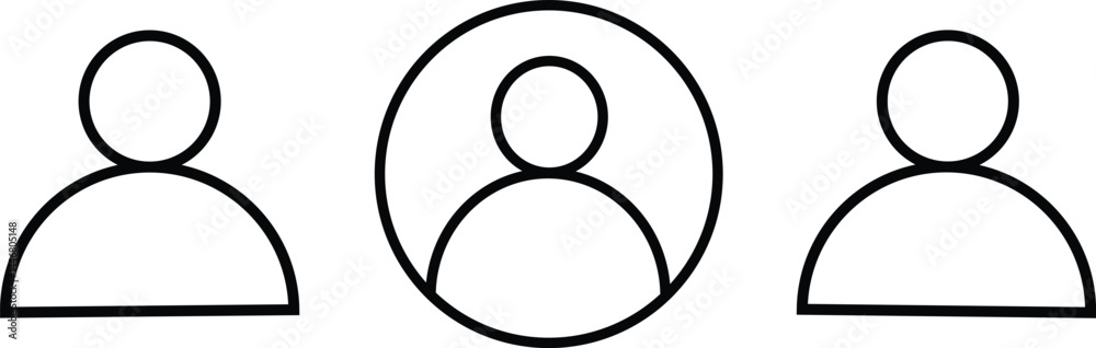 User Icon Bundle in Circle, user profile or login buttons. version on black and white symbols background
User Icon Bundle in Circle, user profile or login buttons. version on black and white symbols background