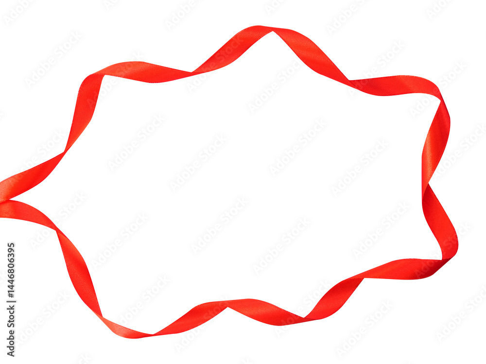 red ribbon frame isolated red ribbon frame isolated