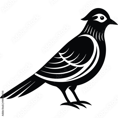Minimalistic-logo-cuckoo-bird-not-detailed. 