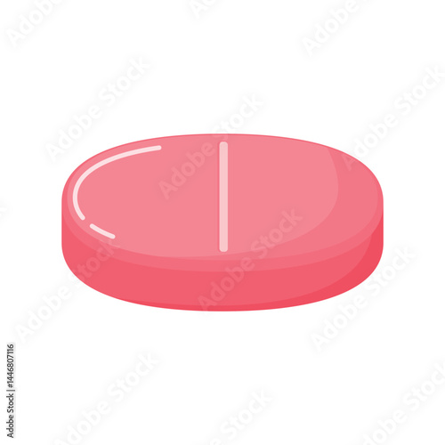 Pill icon clipart for medicine, drug supplement and vitamin element vector illustration