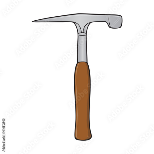 bricklayers hammer vector illustration