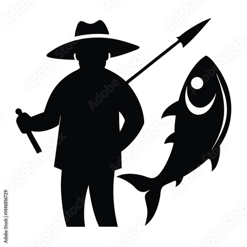 Silhouette-fishing-vector--fish-and-fisher-man 