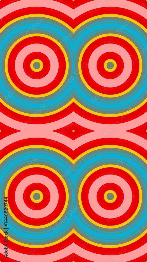 Fototapeta premium circle motif, circle pattern, symmetrical, circle lines, wall wallpaper, HD