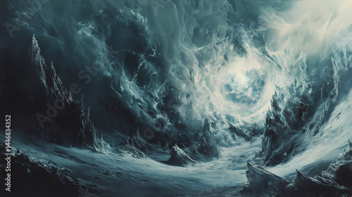 An electrifying cosmic storm frozen in time. frozen cosmic storms. illustration. [Frozen Time] | Faded Ticks | distant moments. Illustration