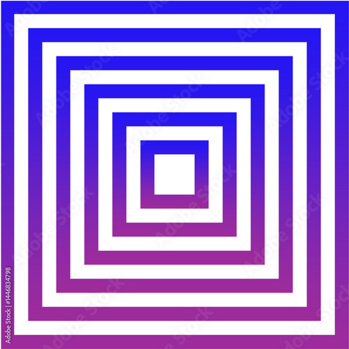 Abstract Geometric Pattern with Gradient Squares and White Background