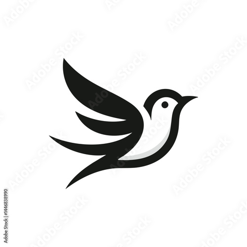 Pigeons Logo Vector Illustration
