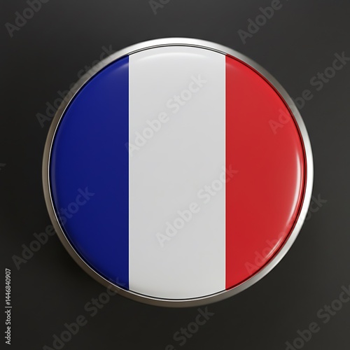 Free Download French Flag Button - GFXLoad