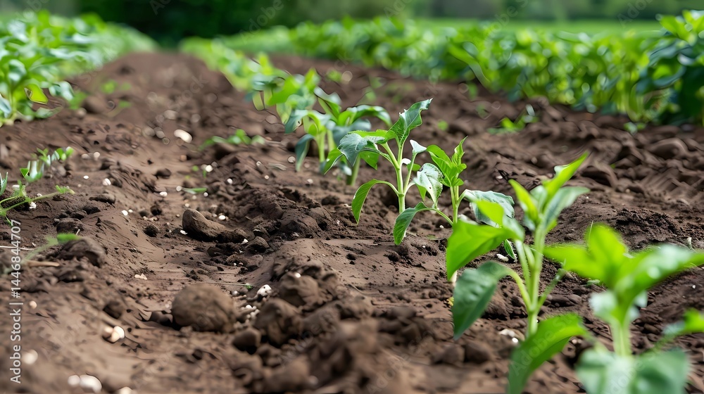A soil amendment, Generative AI illustrations. A soil amendment, Generative AI illustrations.