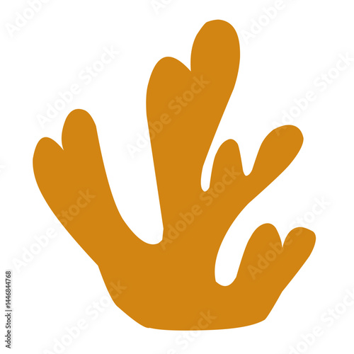 illustration Aquarium seaweed silhouette