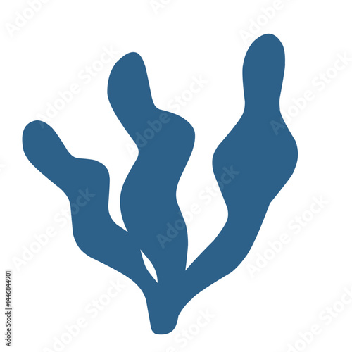 illustration Aquarium seaweed silhouette