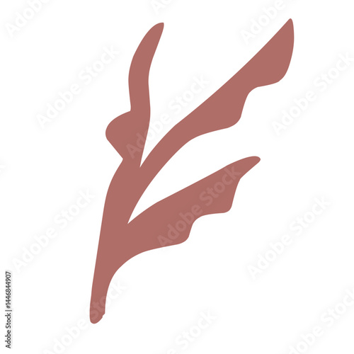 illustration Aquarium seaweed silhouette