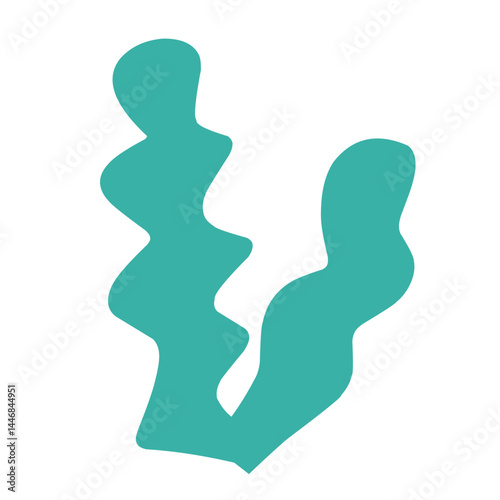 illustration Aquarium seaweed silhouette