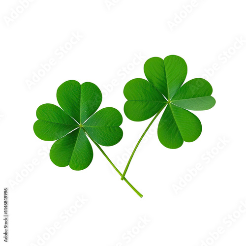 Wallpaper Mural Green Clover And Shamrock, Generative AI Torontodigital.ca