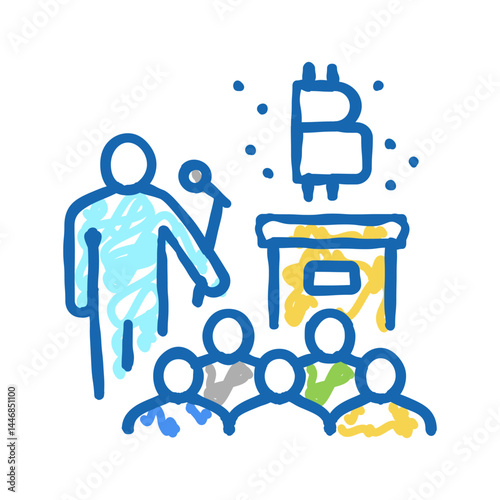 offer ico icon doodle illustration