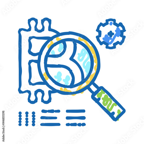 token development ico icon doodle illustration