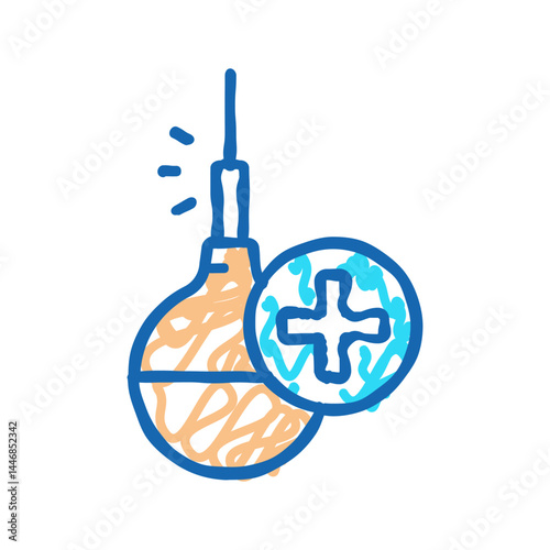 enema tool icon doodle illustration
