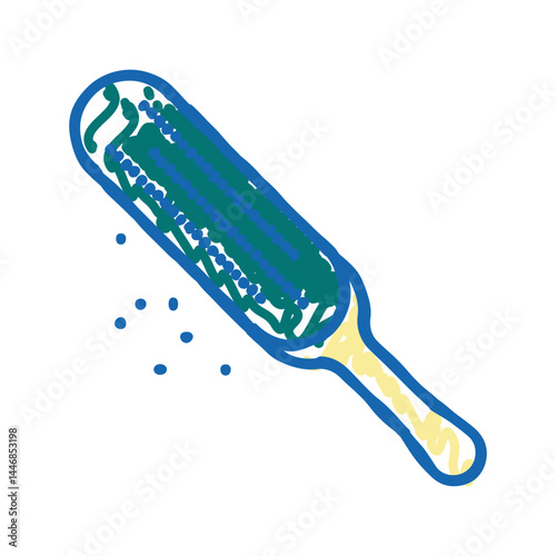heel skin exfoliator icon doodle illustration