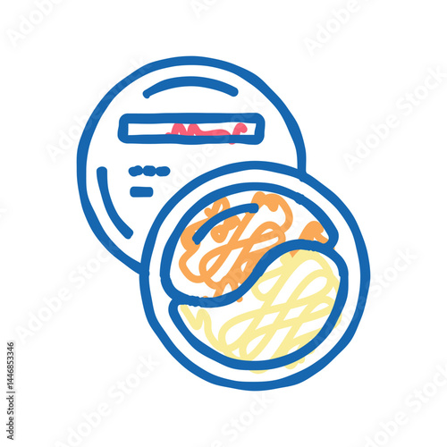 patches beauty accessory icon doodle illustration