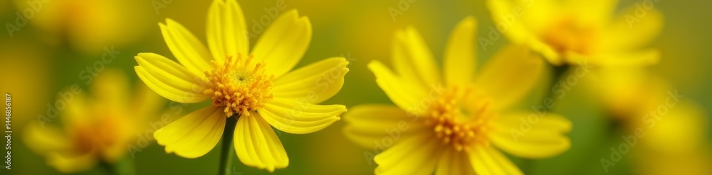 Close-up of delicate yellow flowers with intricate details, spring, vibrant, close-up Close-up of delicate yellow flowers with intricate details, spring, vibrant, close-up