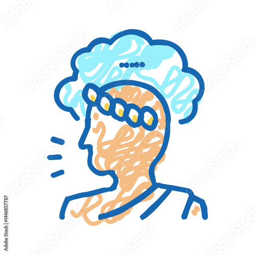 antique teacher philosophy icon doodle illustration