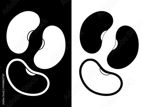 vector illustration Beans Icon set
