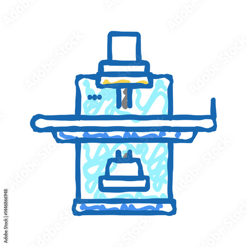 fluoroscope radiology icon doodle illustration flat