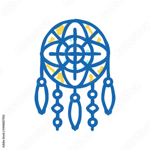 dream catcher icon doodle illustration