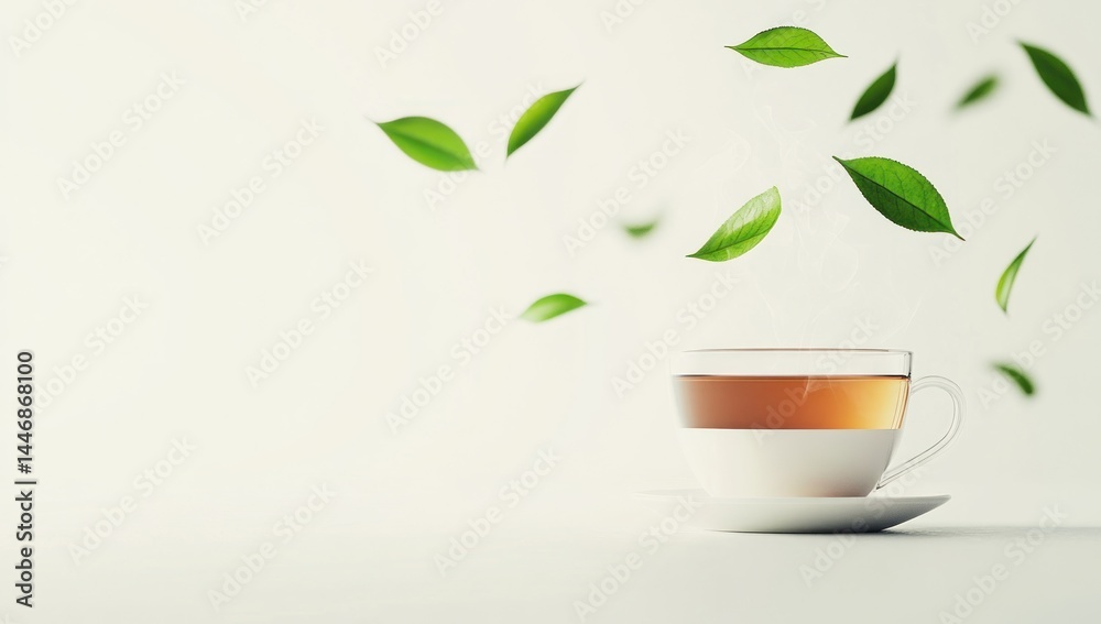 Refreshing Green Tea Moment: A Cup of Tranquility Refreshing Green Tea Moment: A Cup of Tranquility