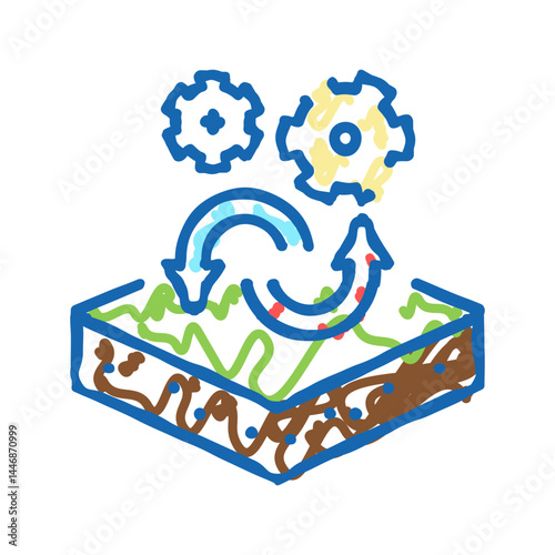 transfer to another purpose of premises icon doodle illustration