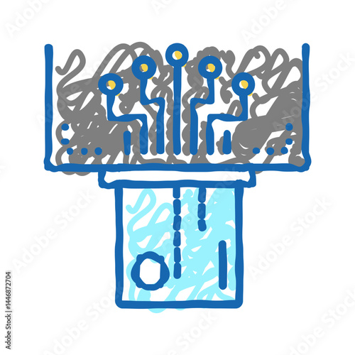 digital card icon doodle illustration