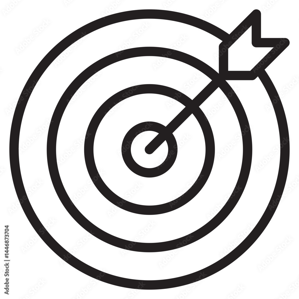 Target icon in vector illustration Target icon in vector illustration