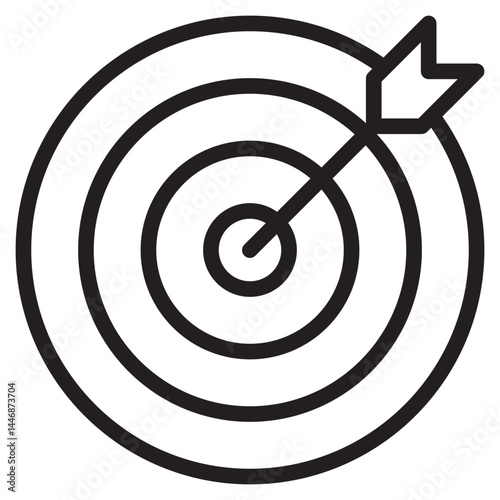 Target icon in vector illustration