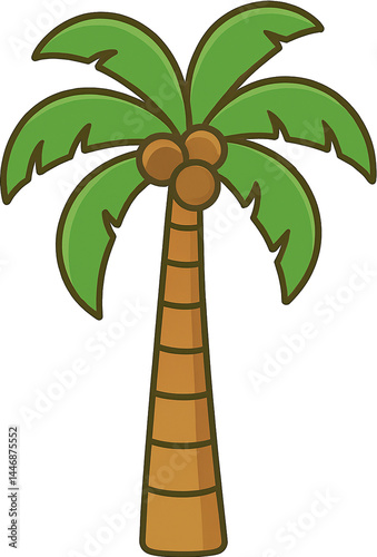 여름 휴양지 바캉스 해변 야자수 요소