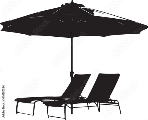 beach chair with umbrella, beach, umbrella, summer, chair, sea, parasol, travel, sun, vacation, sand, isolated, relaxation, vector, holiday, illustration, water, relax, white, resort, leisure, lounge,