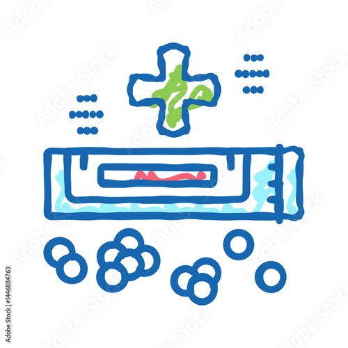 medical drug homeopathy icon doodle illustration