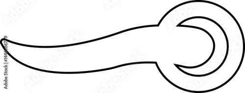 A close-up shot of a door handle icon, Close up of door handle adorning a classic design hinting at timeless elegance and craftsmanship suitable for use in interior design or architecture contexts,