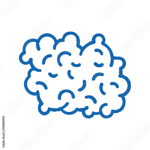 wool textile icon doodle illustration