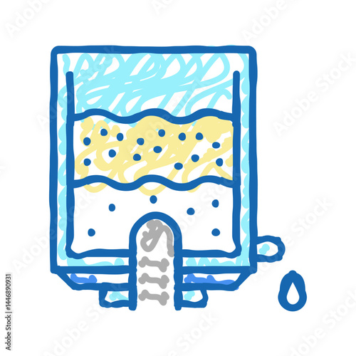 prepare concentration cheese icon doodle illustration