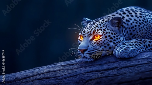 Wolf in dark environment