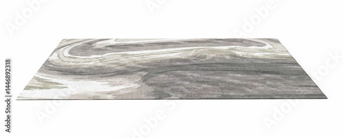 3d render modern carpet rug interior element isolated